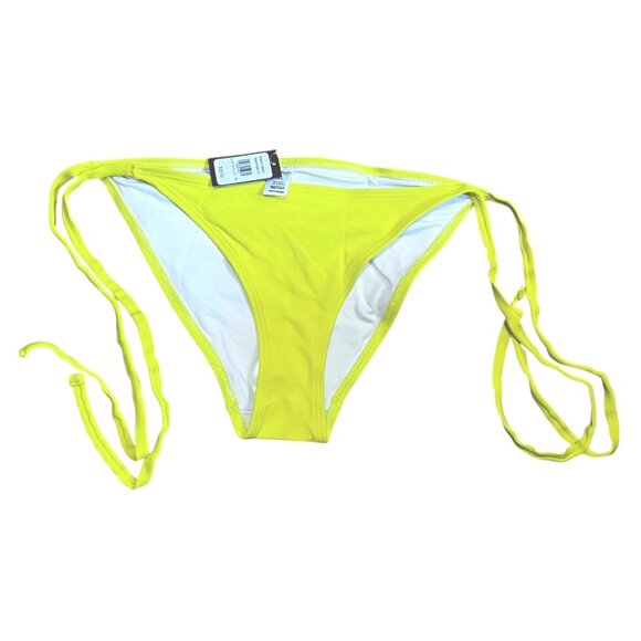 Fredericks of Hollywood NWT Cheeky Tie Side Bikini Bottoms Sz XL Womens Yellow - Picture 1 of 7